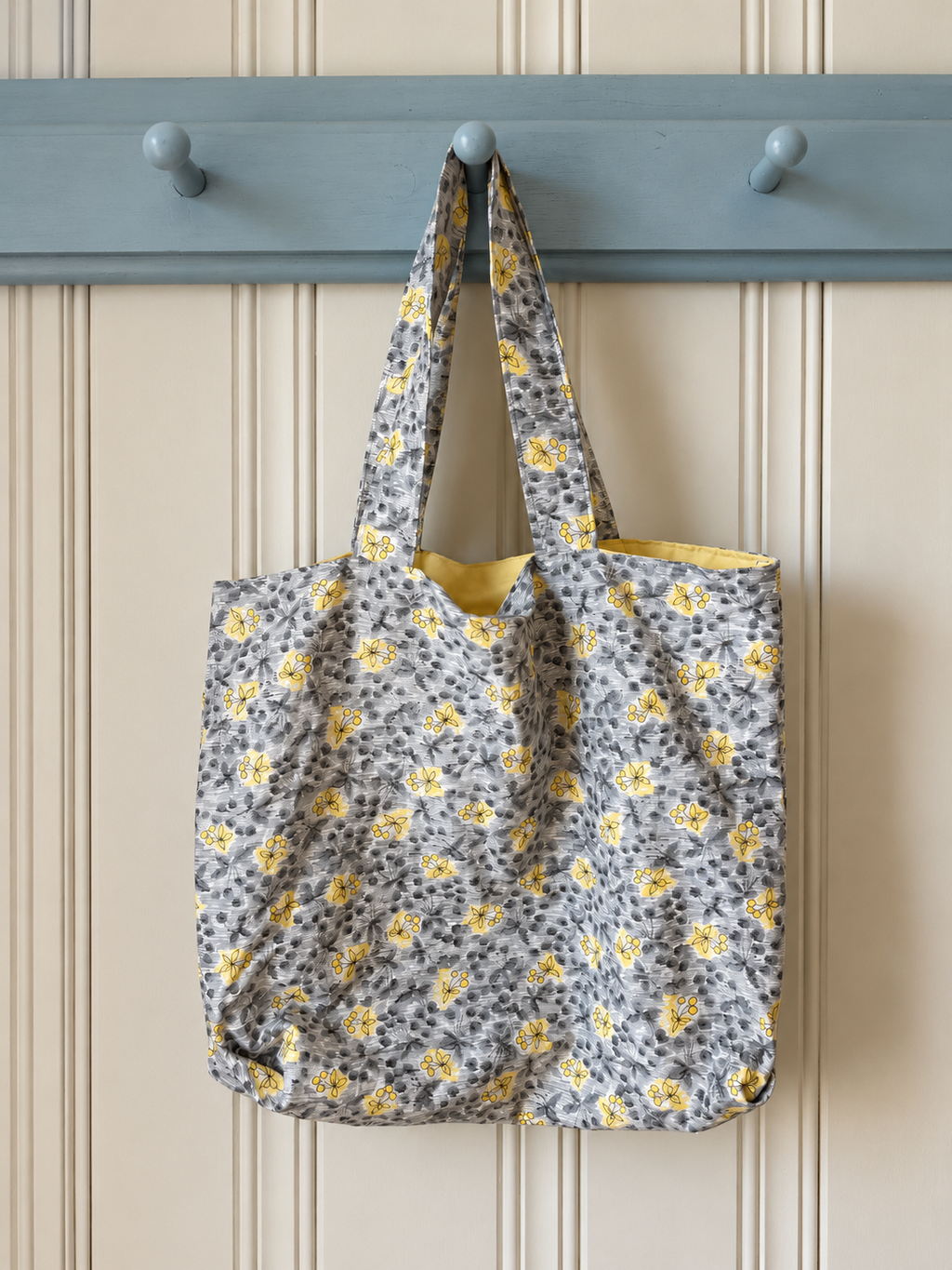 Handmade Feed Sack Tote Bag