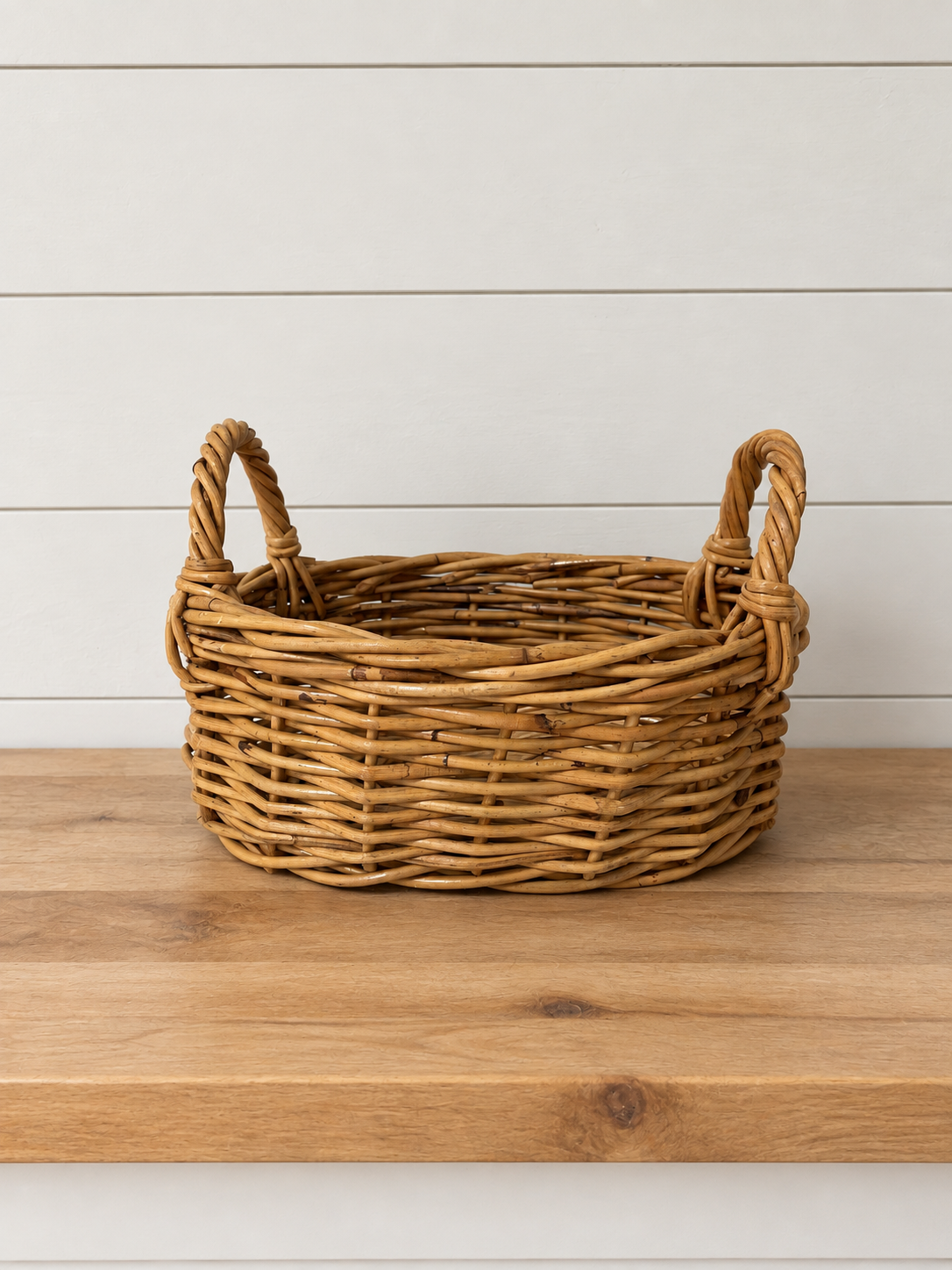 Small Woven Basket with Handles