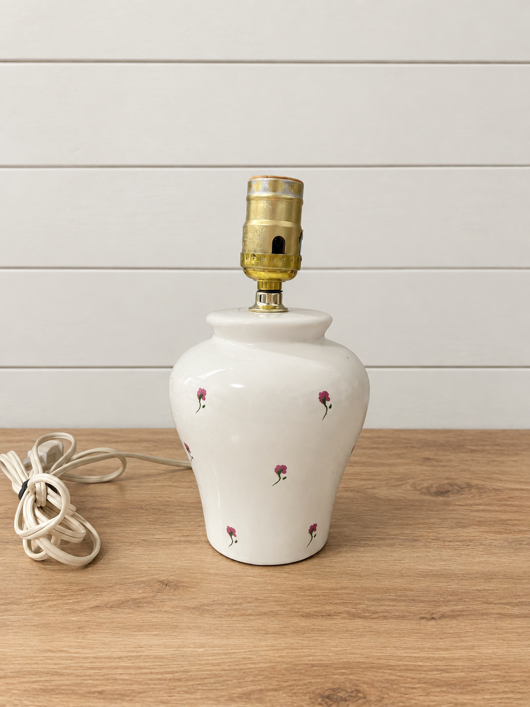 Small Floral Ceramic Table Lamp