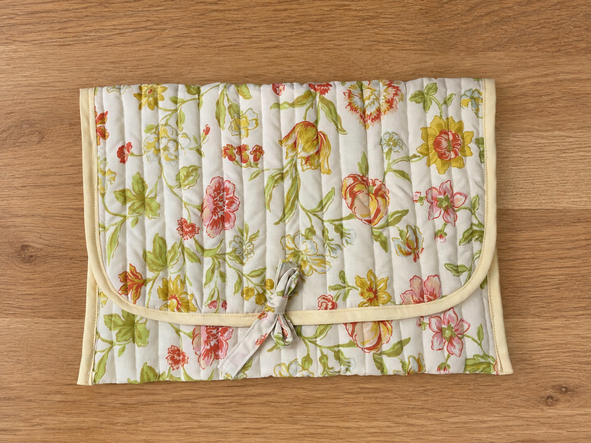 Floral Quilted Laptop Case