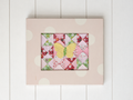 Framed Patchwork Butterfly Art
