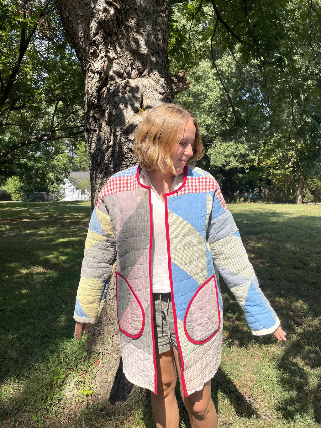 Vintage Quilt Chore Coat