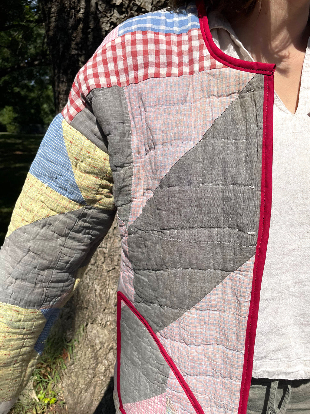 Vintage Quilt Chore Coat