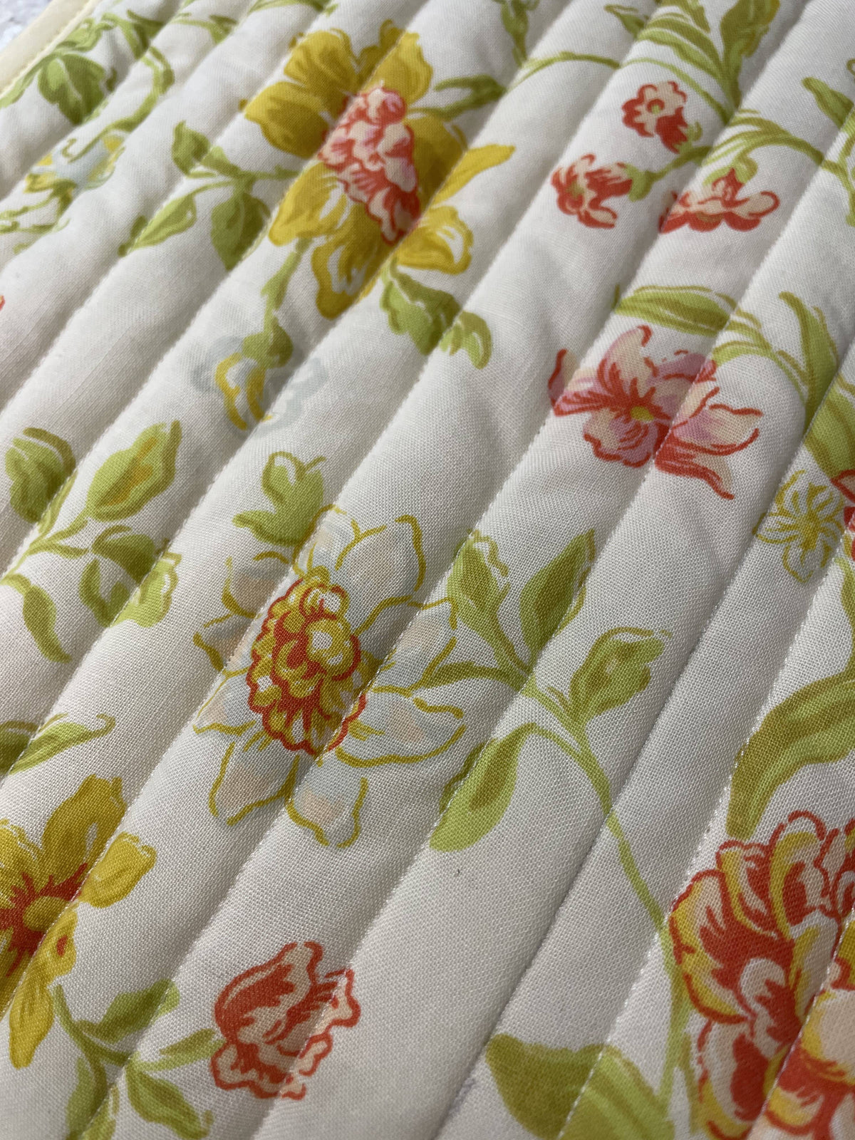 Floral Quilted Laptop Case