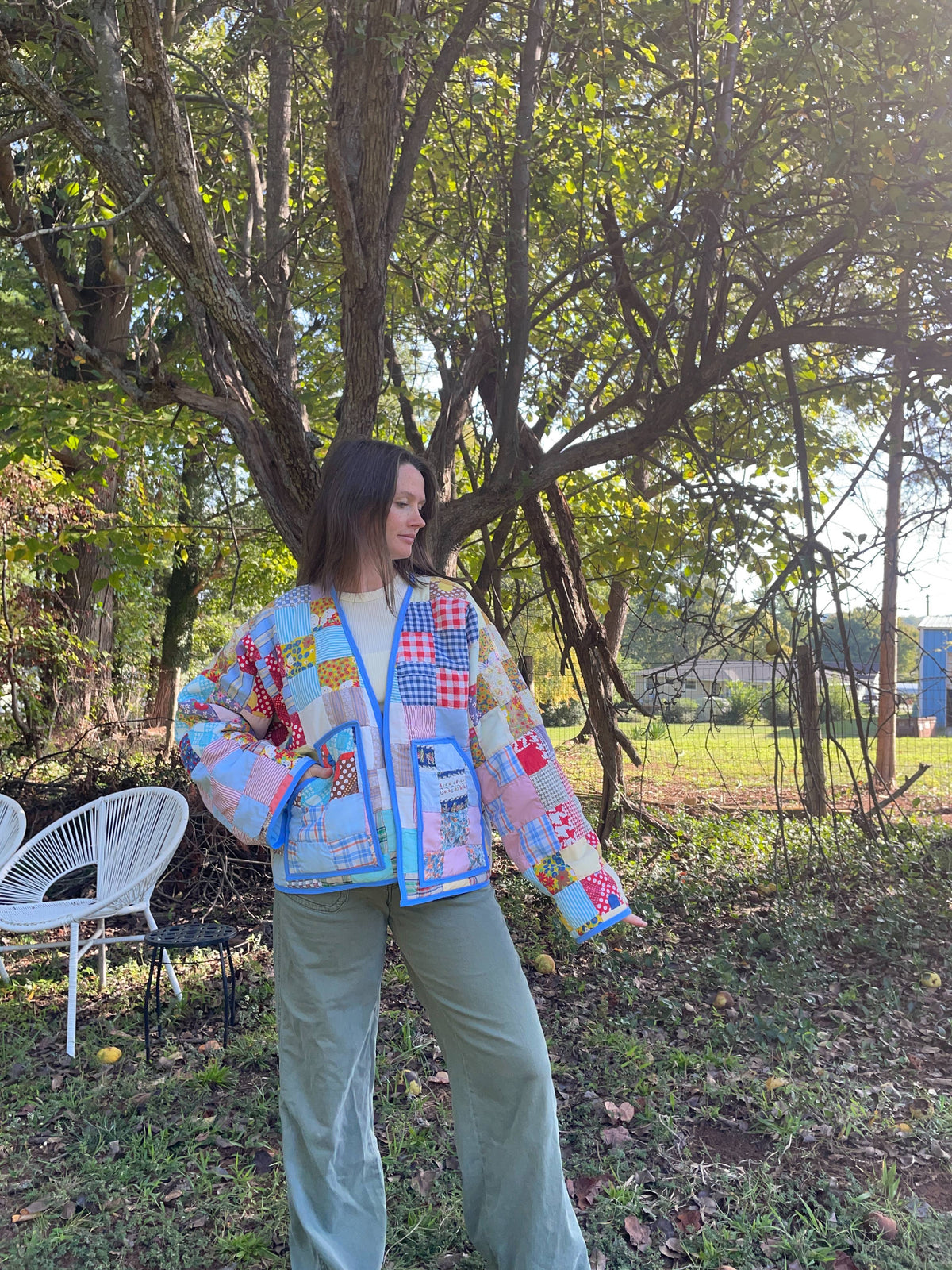 Colorful Patchwork Quilt Coat