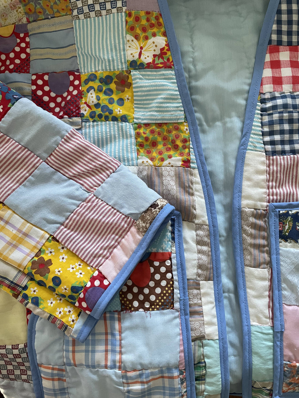 Colorful Patchwork Quilt Coat