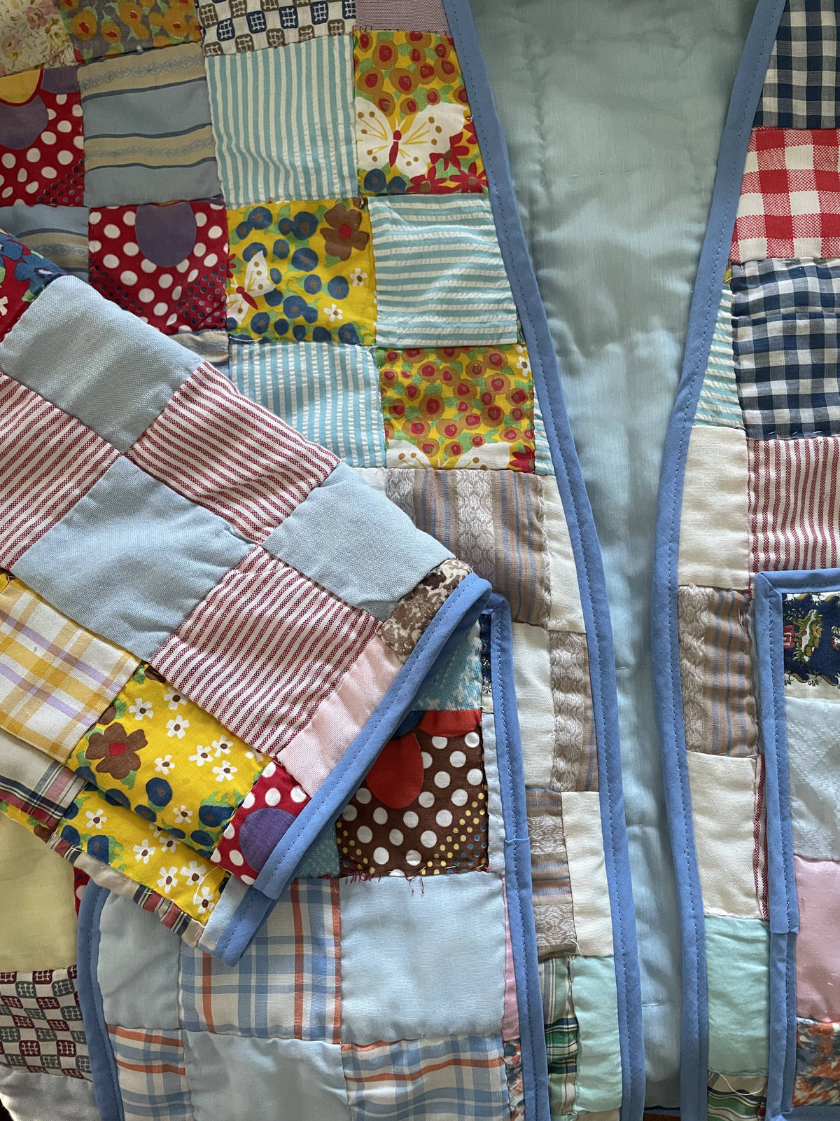 Colorful Patchwork Quilt Coat